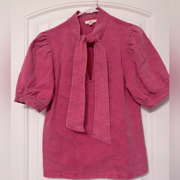 Entro Women's Pink Puff Sleeve Top - Picture 1 of 11